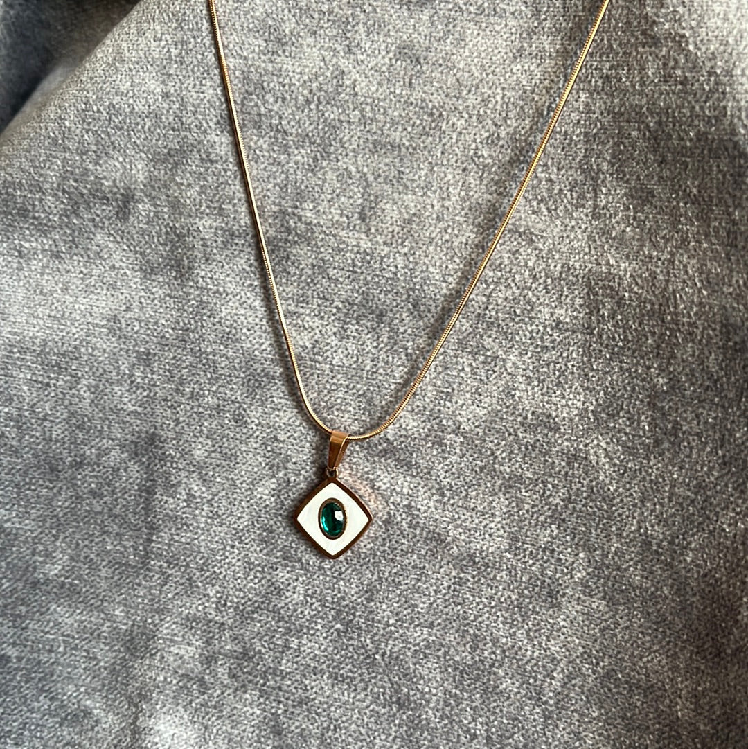 Kite Layered emeralds - Rose Gold