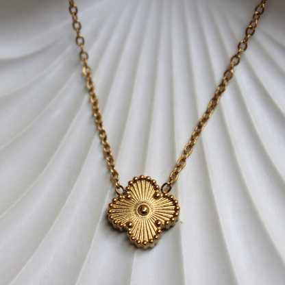 4 Leaf Clover Neckpiece - Gold