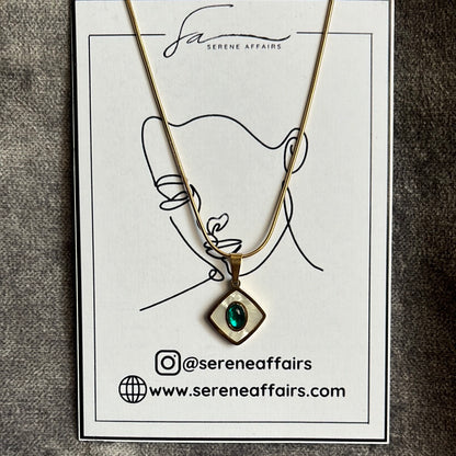 Kite Layered emeralds - Gold