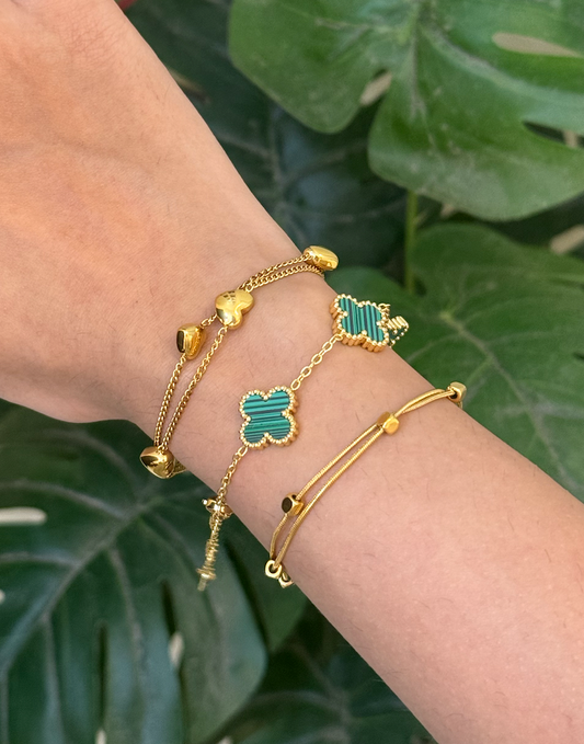 Emerald Envy - Stack of 3 Bracelets